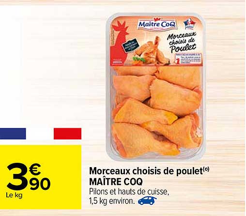 morceaux choisis de poulet maitre coq