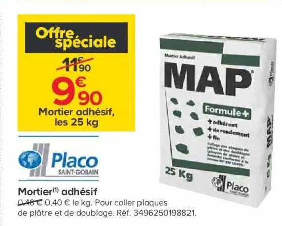mortier adhésif placo saint-gobain