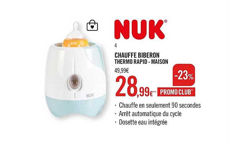 nuk chauffe biberon thermo rapid - maison