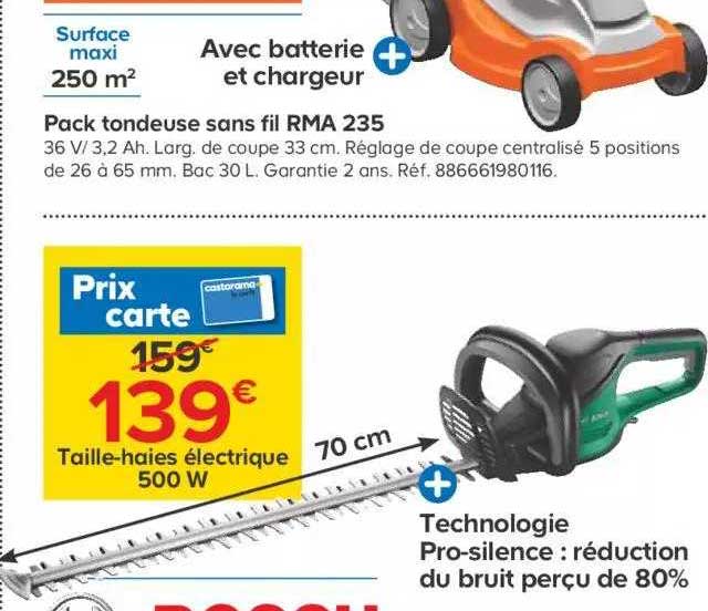pack tondeuse sans fil rma 235