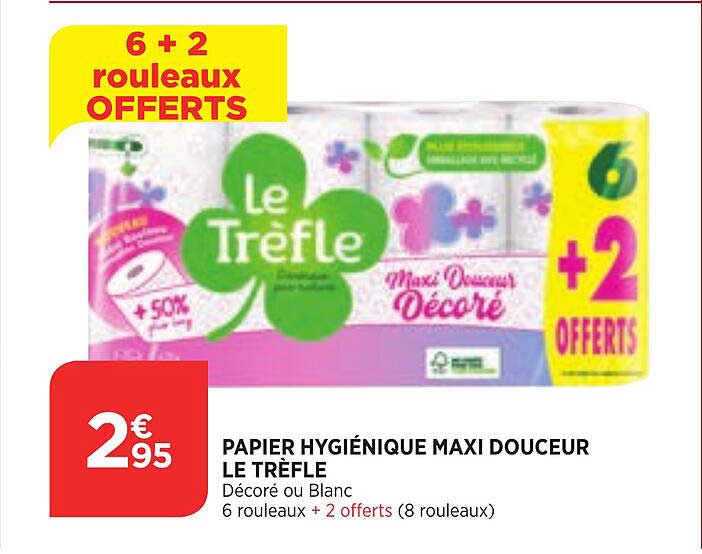 Papier Hygiénique Maxi Douceur Le Trèfle