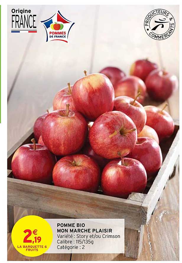 pomme bio mon marché plaisir