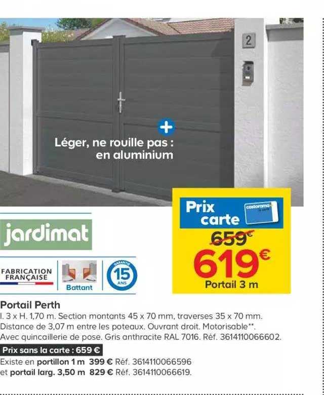 Portail Perth Jardimat