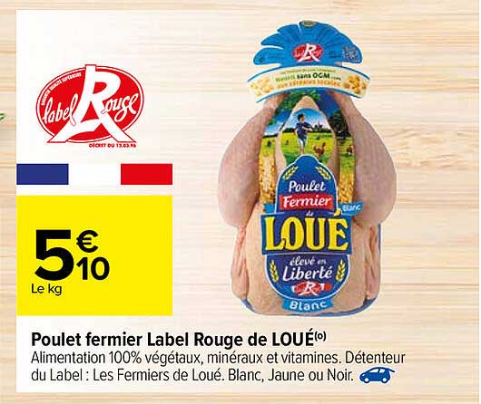 Poulet Fermier Label Rouge De Loue
