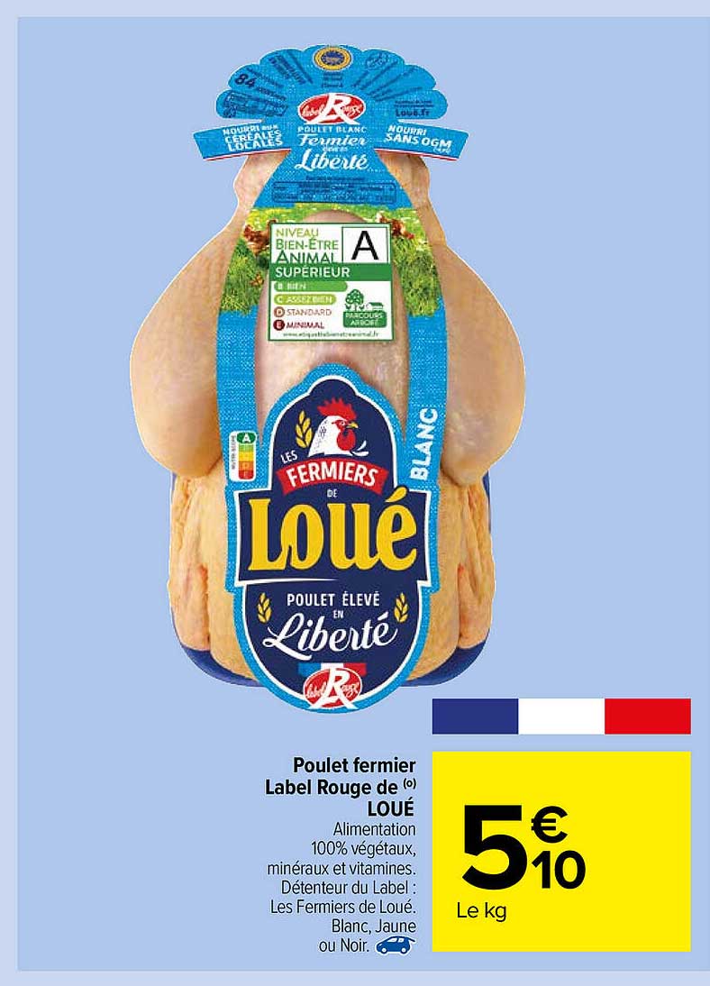 Poulet Fermier Label Rouge De Loué