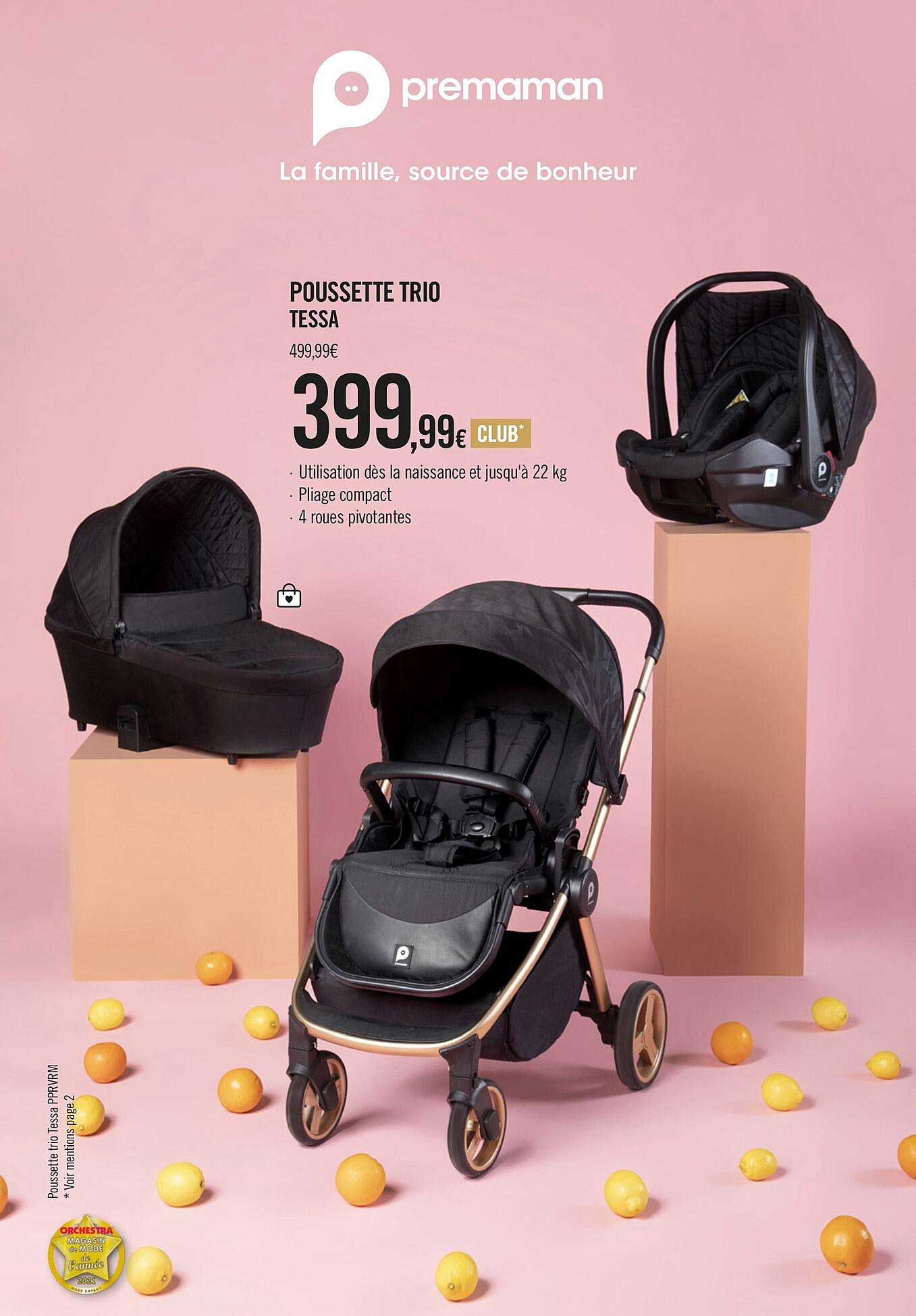 poussette trio tessa