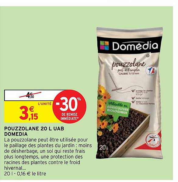 pouzzolane 20 l uab domedia