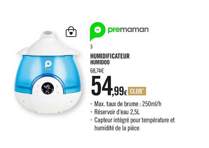 premaman humidificateur humidoo
