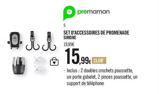 premaman set d'accessoires de promenade simone