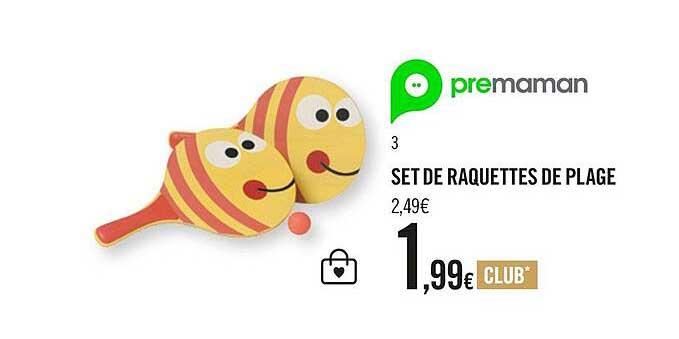 premaman set de raquettes de plage