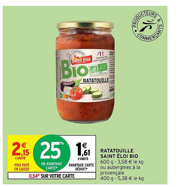 ratatouille saint éloi bio