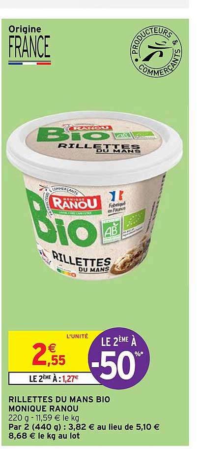 rillettes du mans bio monique ranou