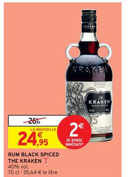 rum black spiced the kraken