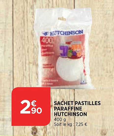 sachet pastilles paraffine hutchinson