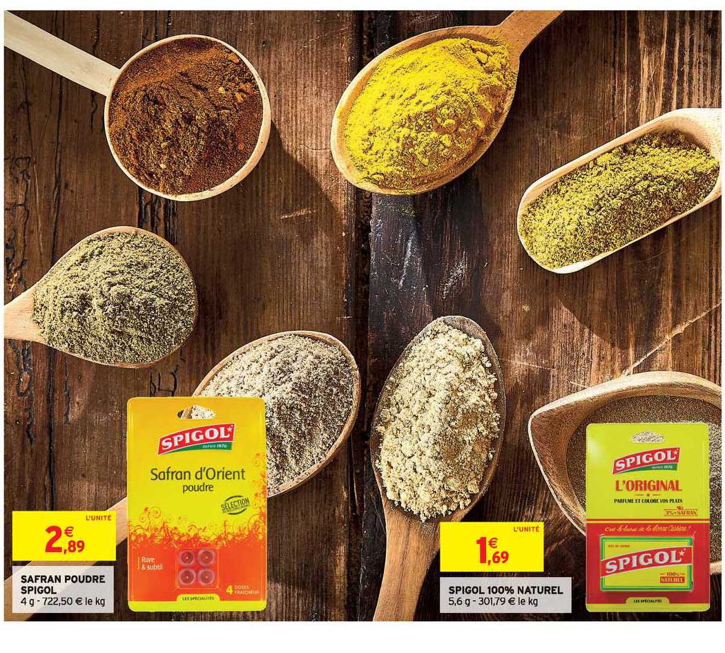 safran poudre spigol, spigol 100% naturel