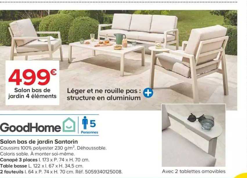 salon bas de jardin santorin goodhome