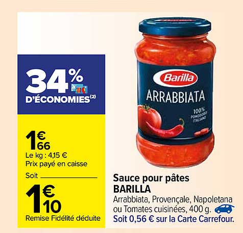 Sauce Pour Pates Barilla