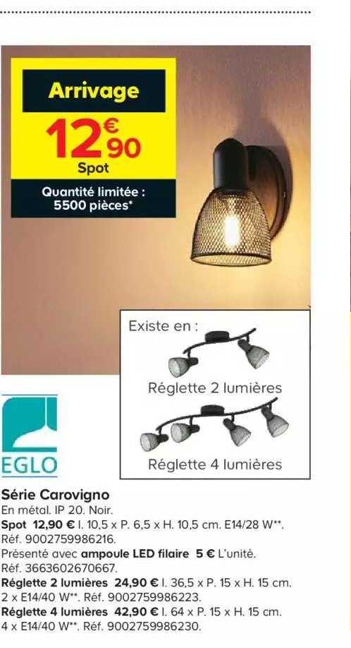 Série Carovigno Eglo