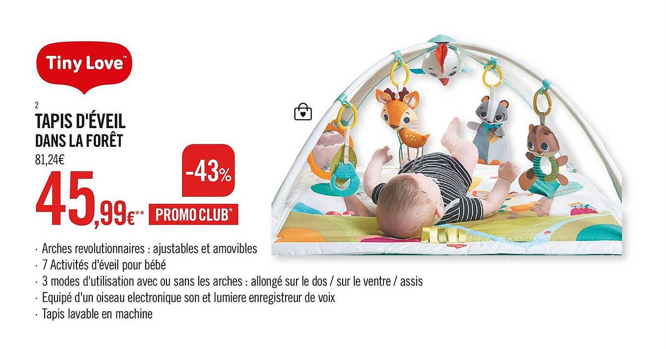 tapis d'eveil dans la foret tiny love