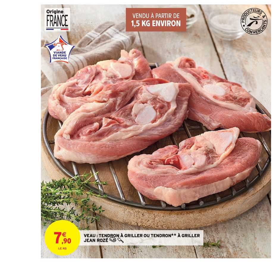 veau : tendron à griller ou tendron à griller jean rozé