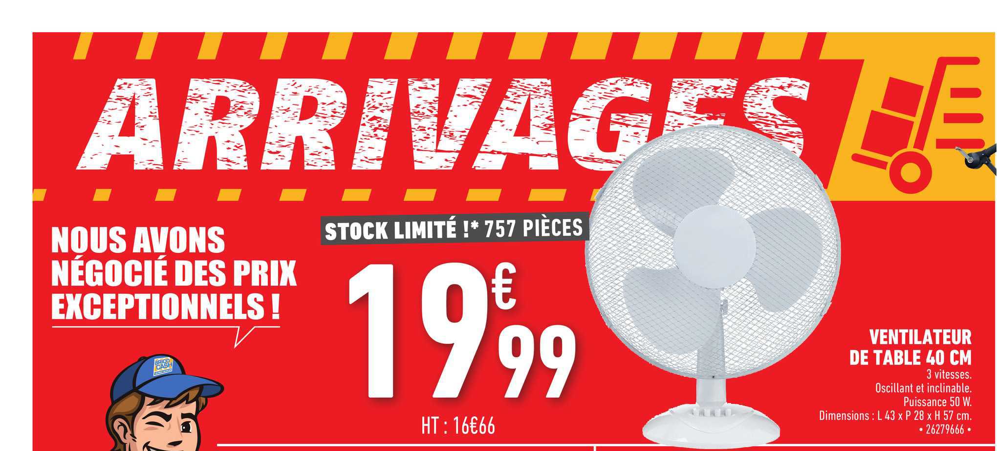 Ventilateur De Table 40 Cm