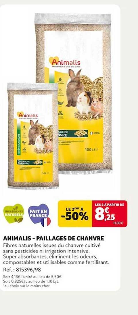 animalis - paillages de chanvre