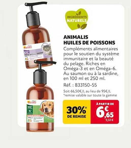 animalis huiles de poissons