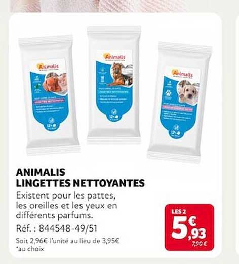 animalis lingettes nettoyantes