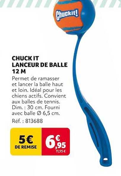 chuck it lanceur de balle 12m