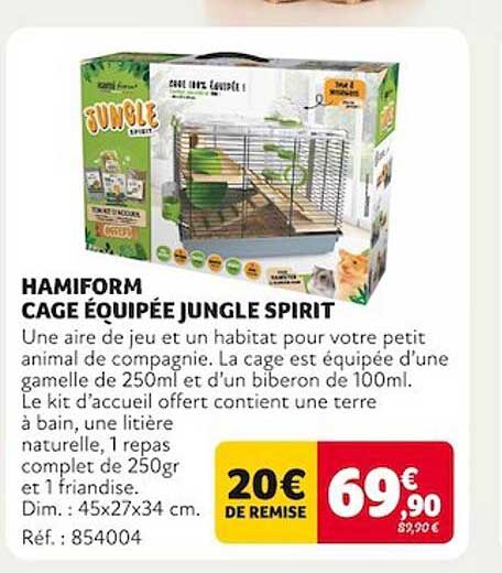 hamiform cage équipée jungle spirit