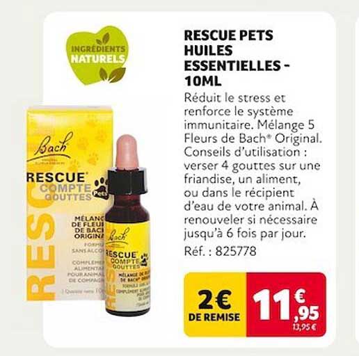 rescue pets huiles essentielles