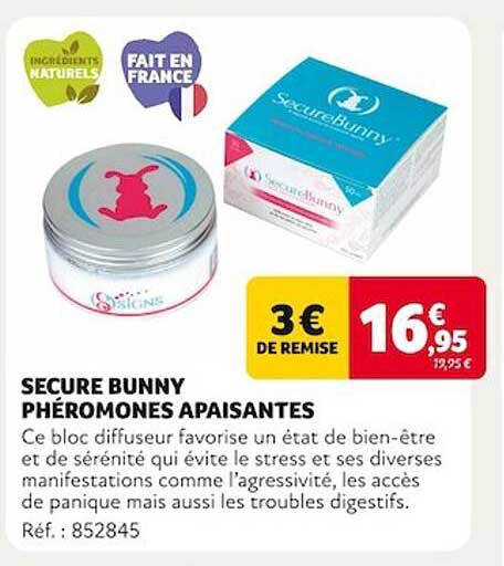 secure bunny phéromones apaisantes