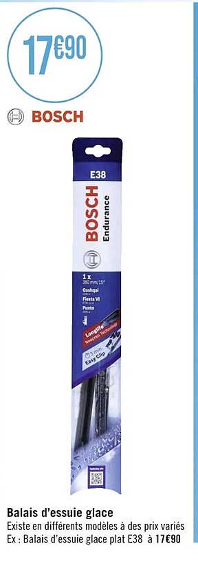 balais d'essuie glace bosch