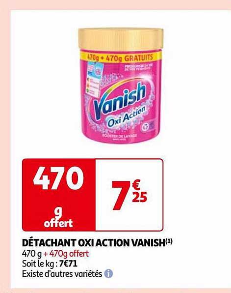 détachant oxi action vanish