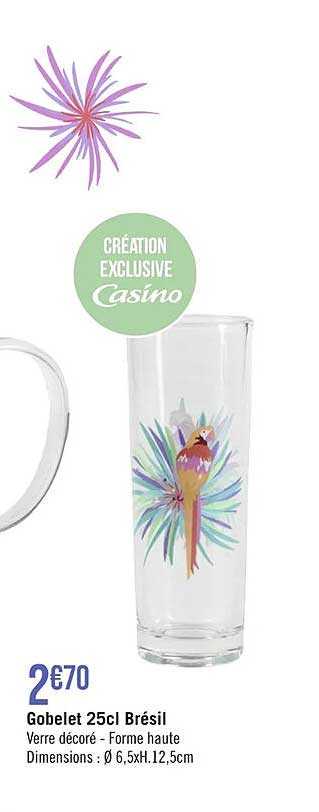 gobelet 25cl brésil