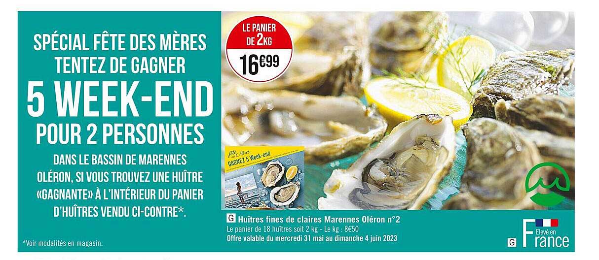 huîtres fines de claires marennes oléron n°2