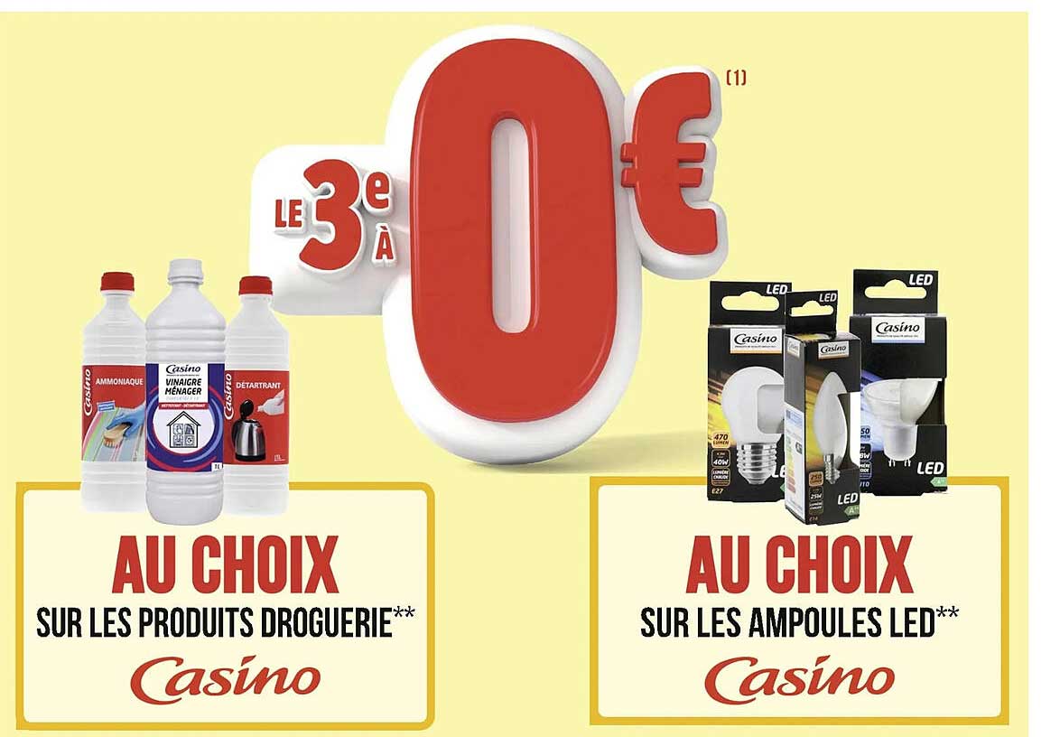 les produits droguerie casino, les ampoules led casino