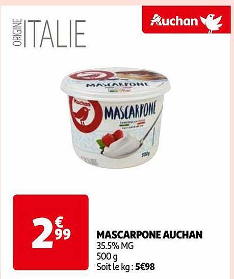 Mascarpone Auchan