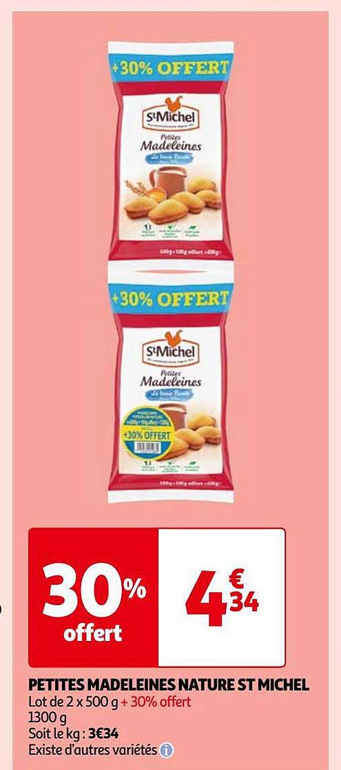 petites madeleines nature st michel