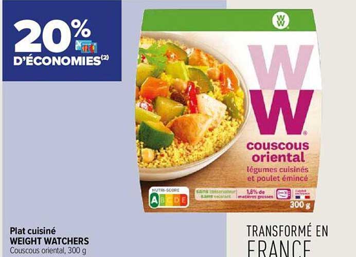 plat cuisiné weight watchers