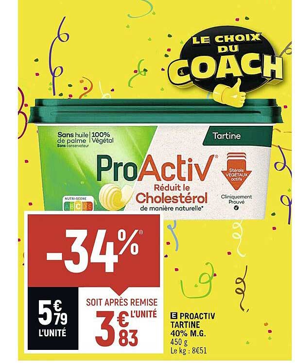 proactiv tartine 40% m.g.