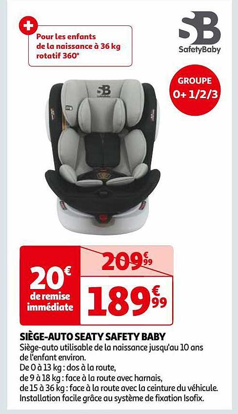 siège-auto seaty safety baby