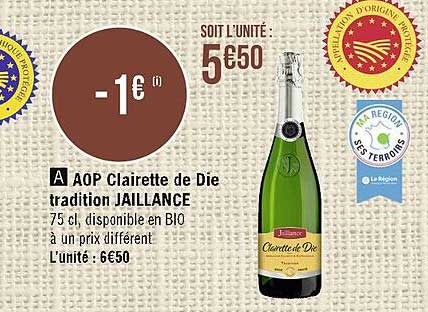 aop clairette de die tradition jaillance