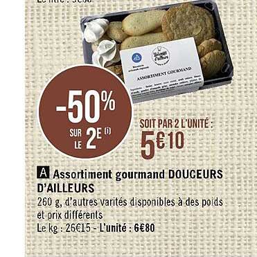 assortiment gourmand douceurs d'ailleurs