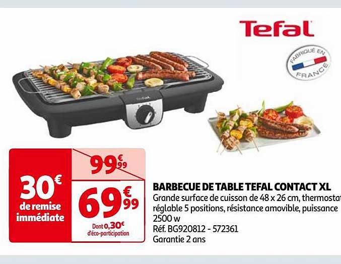 Barbecue De Table Tefal Contact Xl
