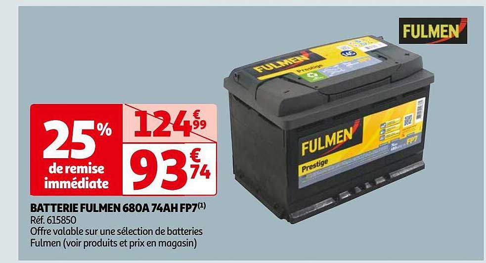 batterie fulmen 680a 74ah fp7