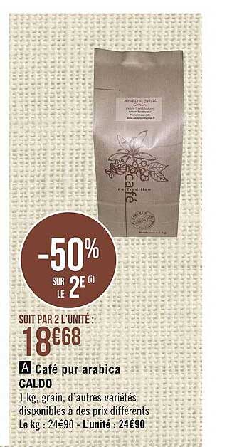 café pur arabica caldo