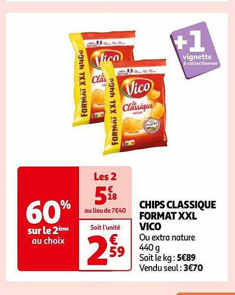 chips classique format xxl vico
