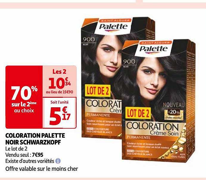 Coloration Palette Noir Schwarzkopf