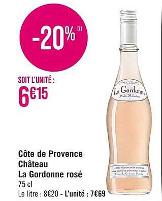 côte de provence château la gordonne rosé